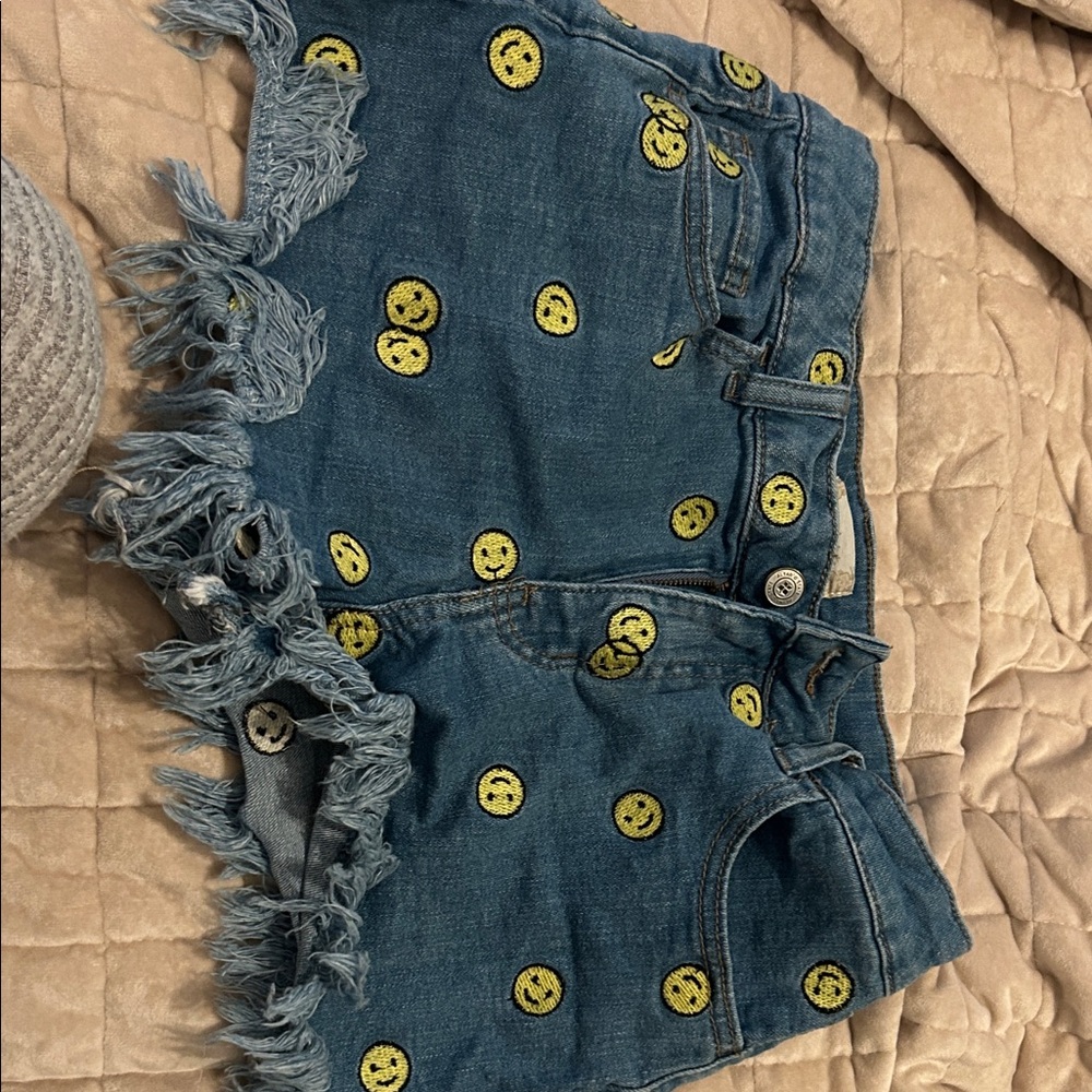 Altar'd State Blue Denim Shorts